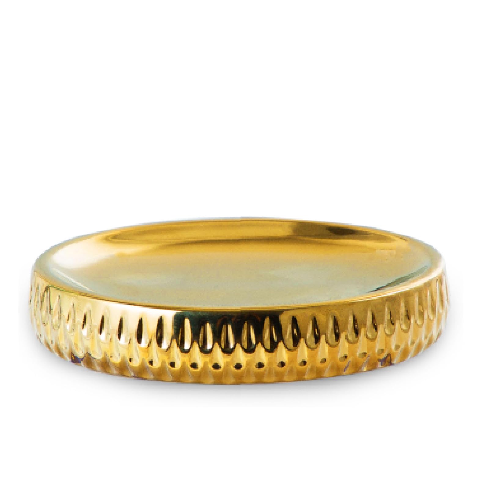 Gold Soap Dish,Ceramic Soap Tray Soap Holder Container, Raindrop Shape Oval Soap Plate Case, Sponge Dish Scrubbers Tray Holder for Bathroom Vanity Shower Kitchen Sink Counter Top