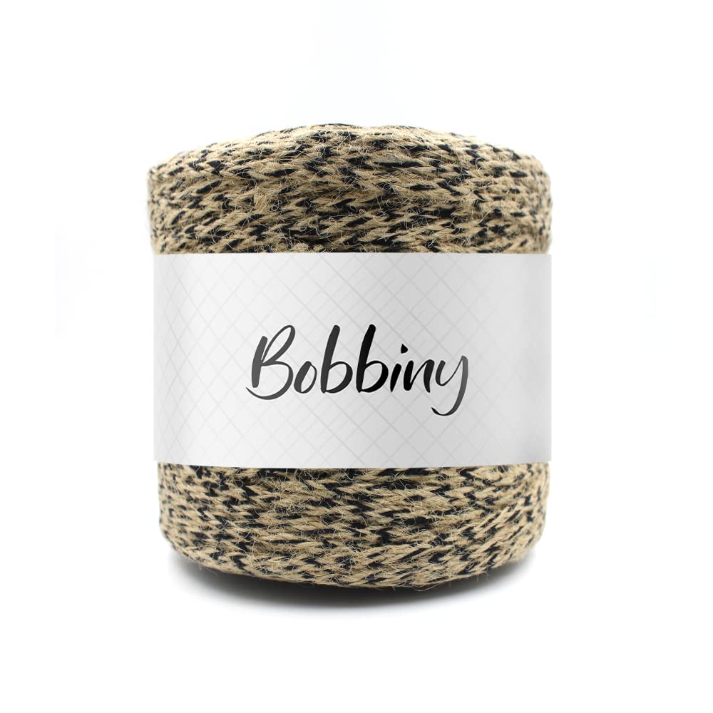 Bobbiny Natural Round Braided Jute Twine Rope - Linen Rustic String Cord for DIY, Party, Wedding, Gift Wrapping and Other Projects | Black Mix | 4mm, 20 Meters — Amazon image 14