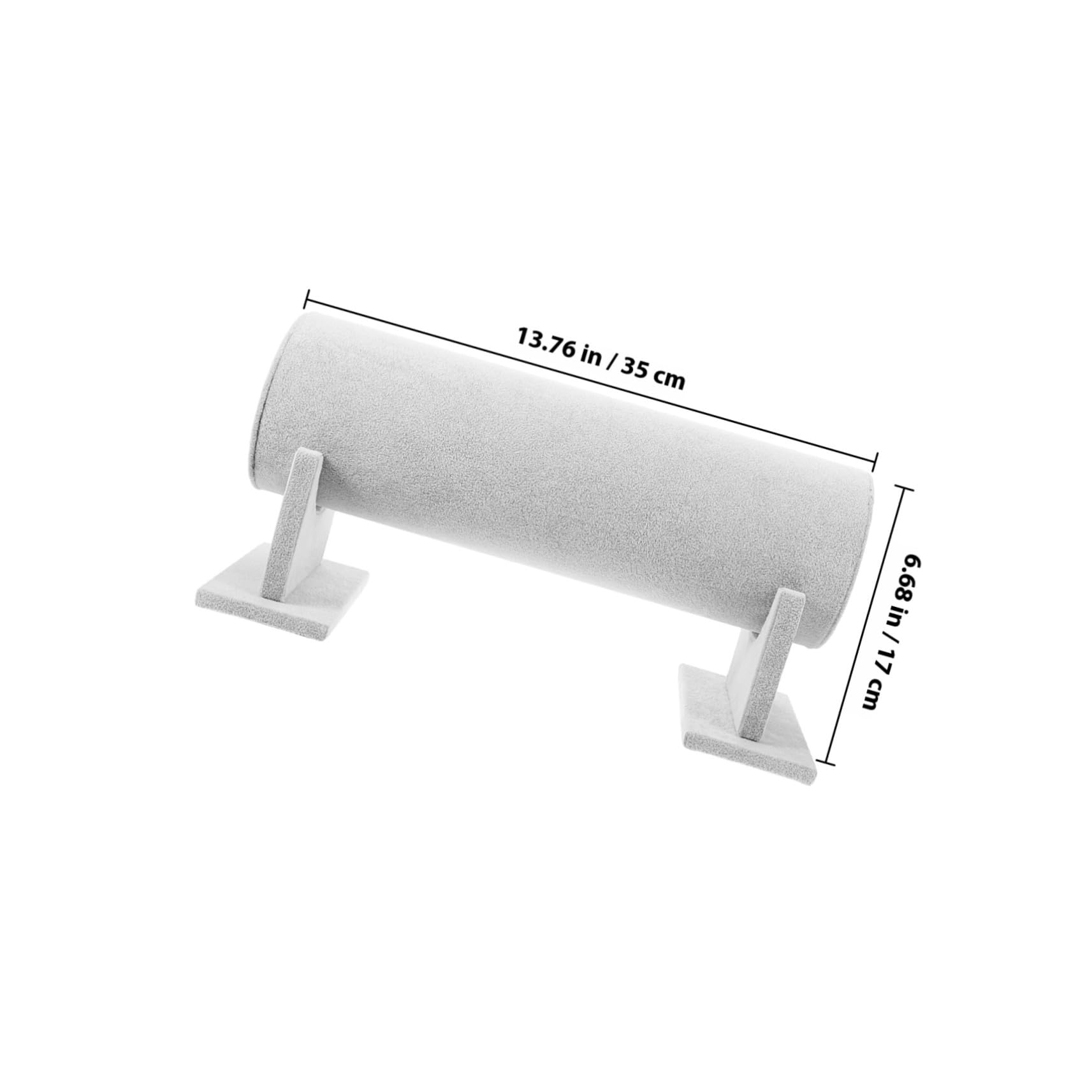 PLAFOPE Haarreif Display Ständer PVC Organizer mit Velours Oberfläche Praktischer Stirnband Halter für Haarbänder und Schmuck Langlebig und Elegant für Laden und Zuhause