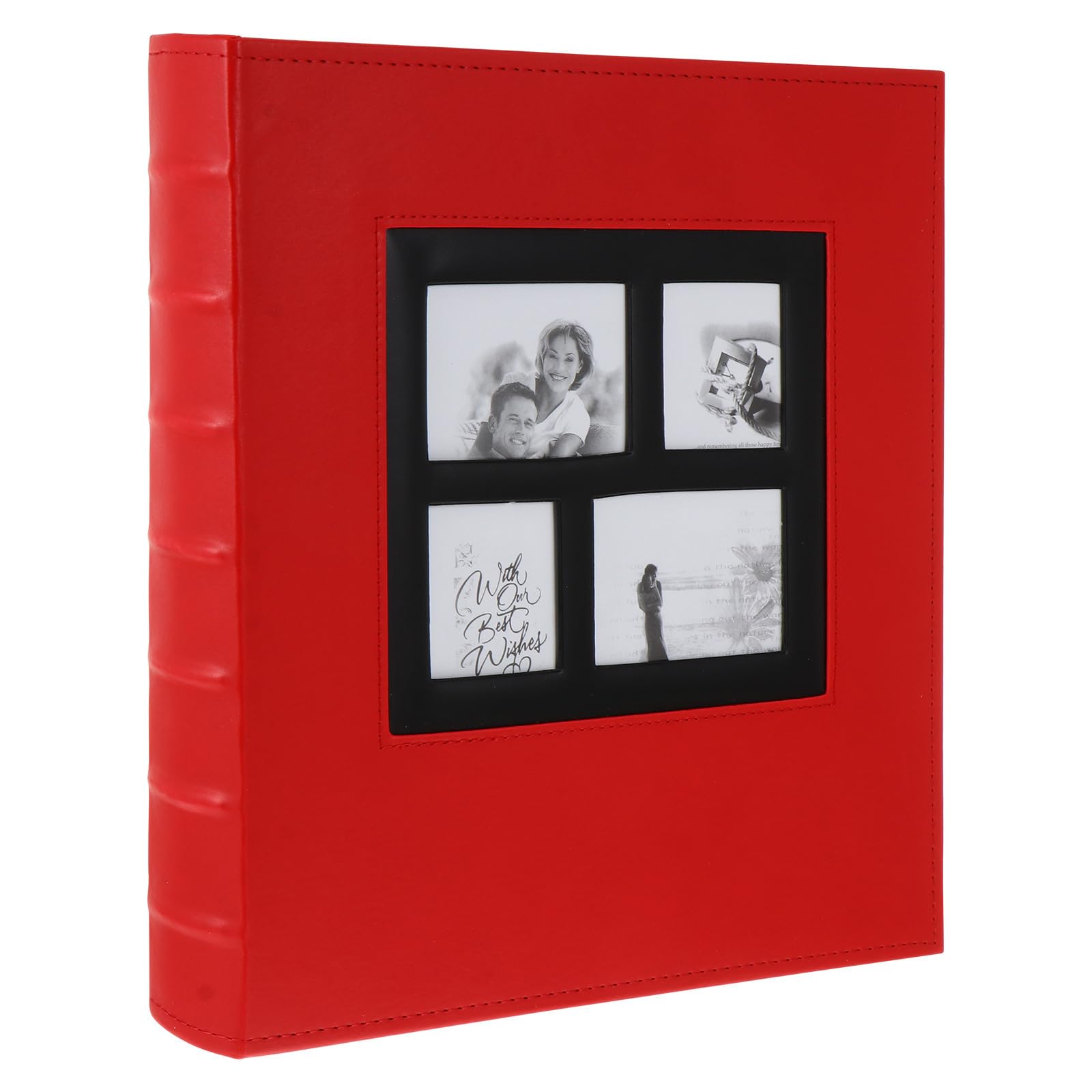 Álbum de Fotos de Cuero Sintético 400 Bolsillos, 6 Pulgadas