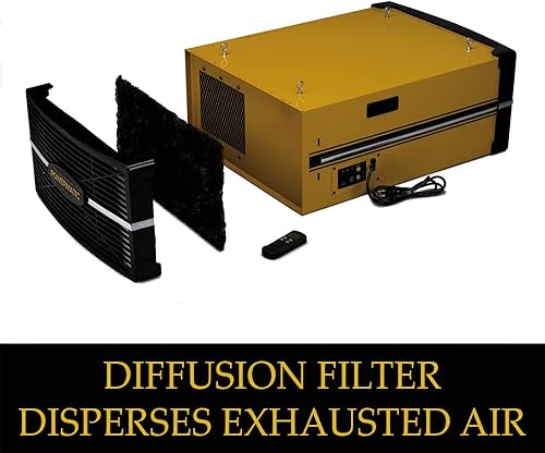 Miniatura 4 de Powermatic Sistema de filtración de aire para carpintería, filtro de 5 micrones, 1196 CFM, 1Ph 115V (modelo PM1200)