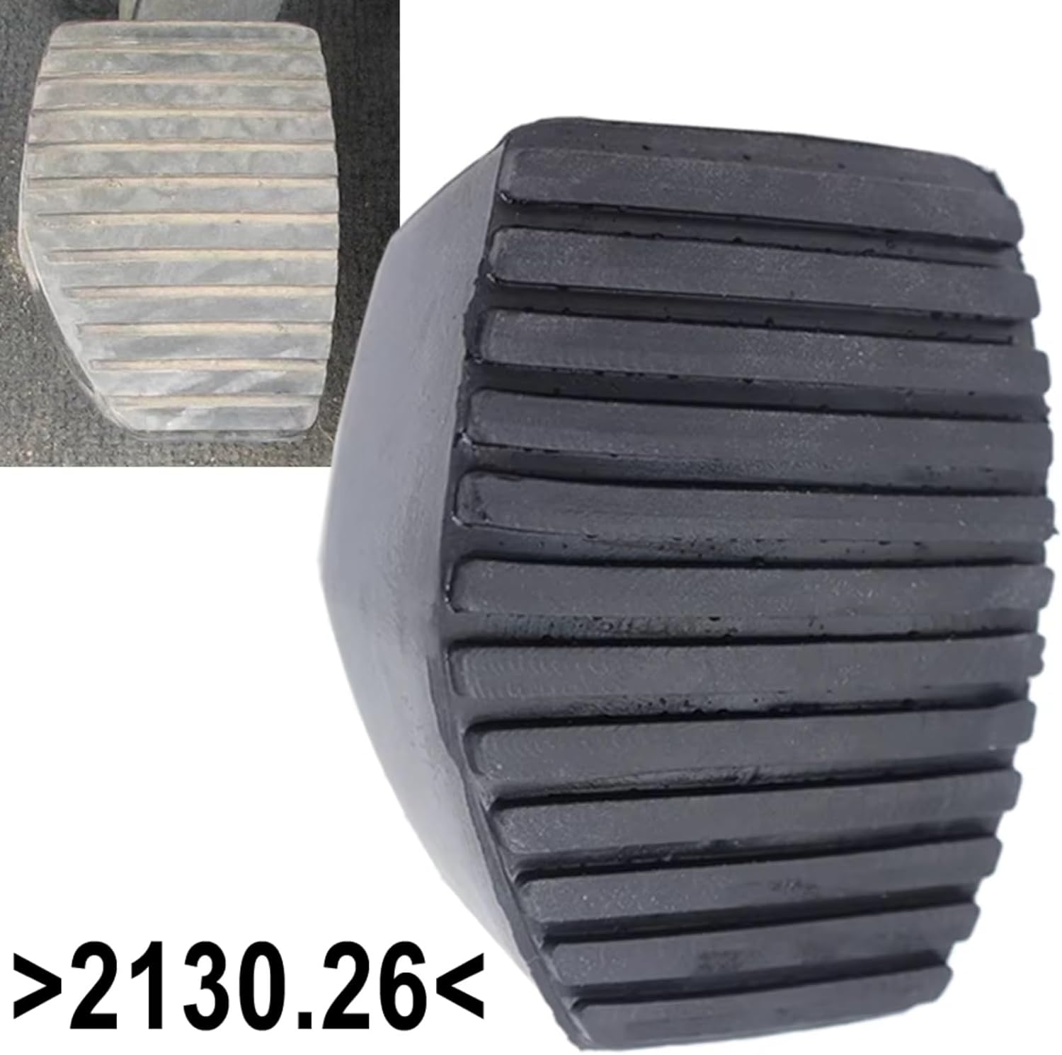 Car Pedal Pad Replacement for Citroen for Berlingo 2008-2018 Rubber Brake Clutch Foot Pedal Pad Covers 2130.26 4504.17(1 Kit)(1X (2130.26))