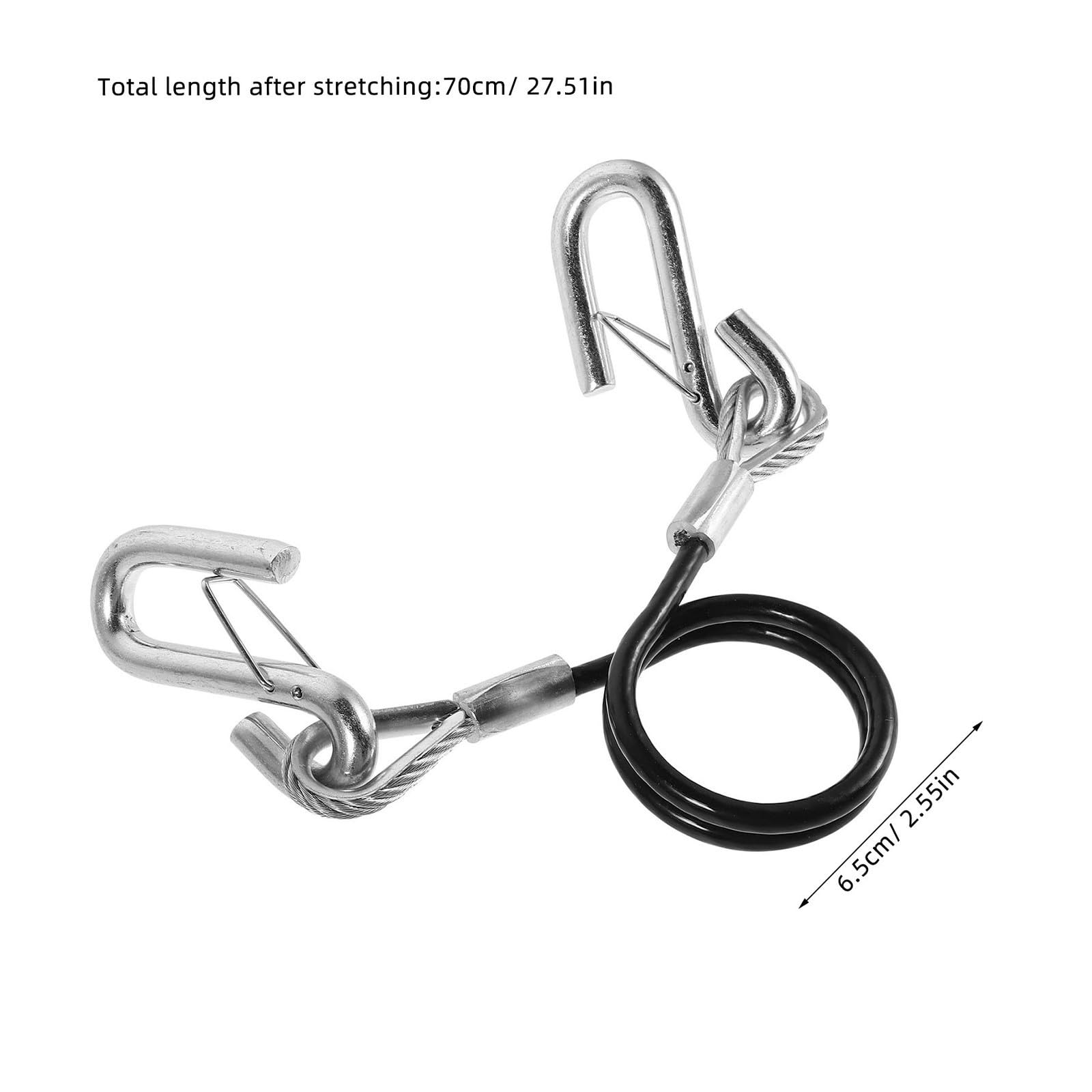 Housoutil 2 Stück Anhänger Sicherheitsseil mit Haken, 3500 Lbs, Stahlseil
