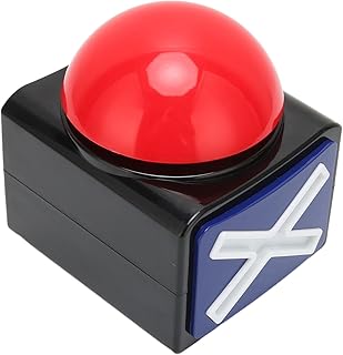 Buzzers de resposta de jogo para jogos, campainhas de programa de jogos para crianças adultos, bipe alto tamanho pequeno portátil Game Show Buzzers para crianças adultos festas de aniversário férias