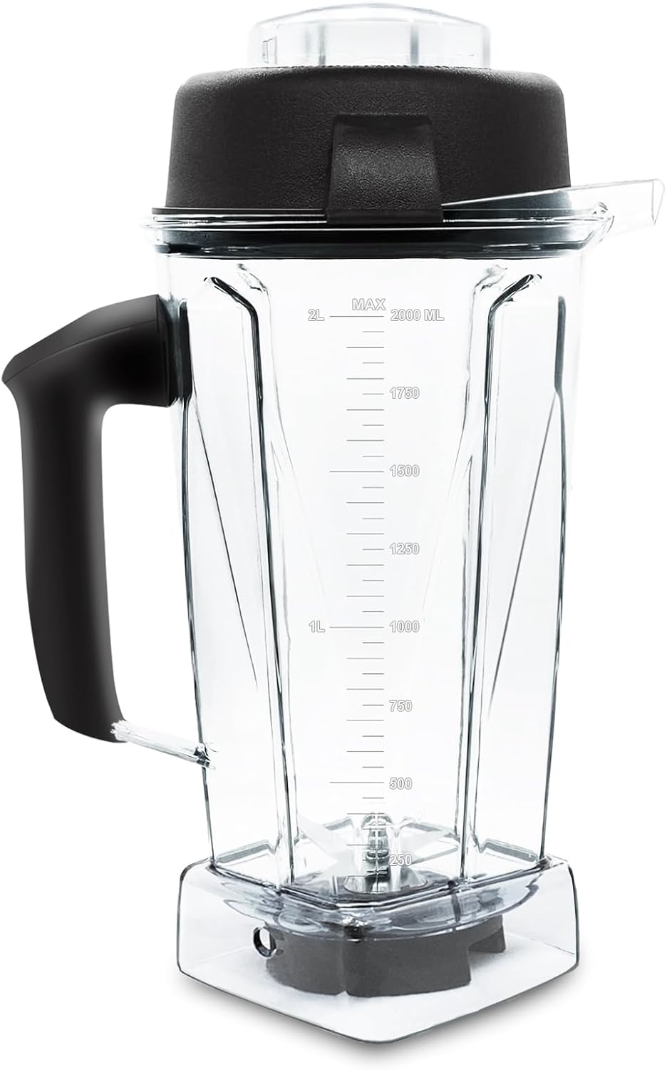 For Vitamix Blender Pitcher 64 oz. -60865, Clear, 5200 Replacement Container for Vitamix 4500,5000,5300,6000,6300,6500,7500,200,300,500,750,780,VM0102,VM0103, etc. 2-year full warranty