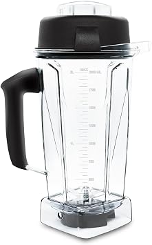 Blender Pitcher 64oz Replacement Pitcher Container Compatible with Vitamix 5200 5300 750 5000 7500 6300 Vm0102 Vm0103 Vm0197 E310 G/Classic C/Explorian/Commercial series etc