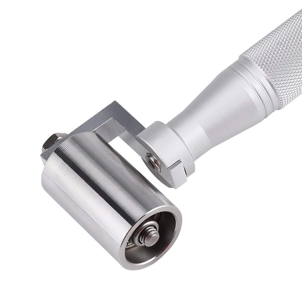 Zerodis 40 mm Tapeta ze stali nierdzewnej DIY ręczna rolka dociskowa krawędź wałek papier szew rolka