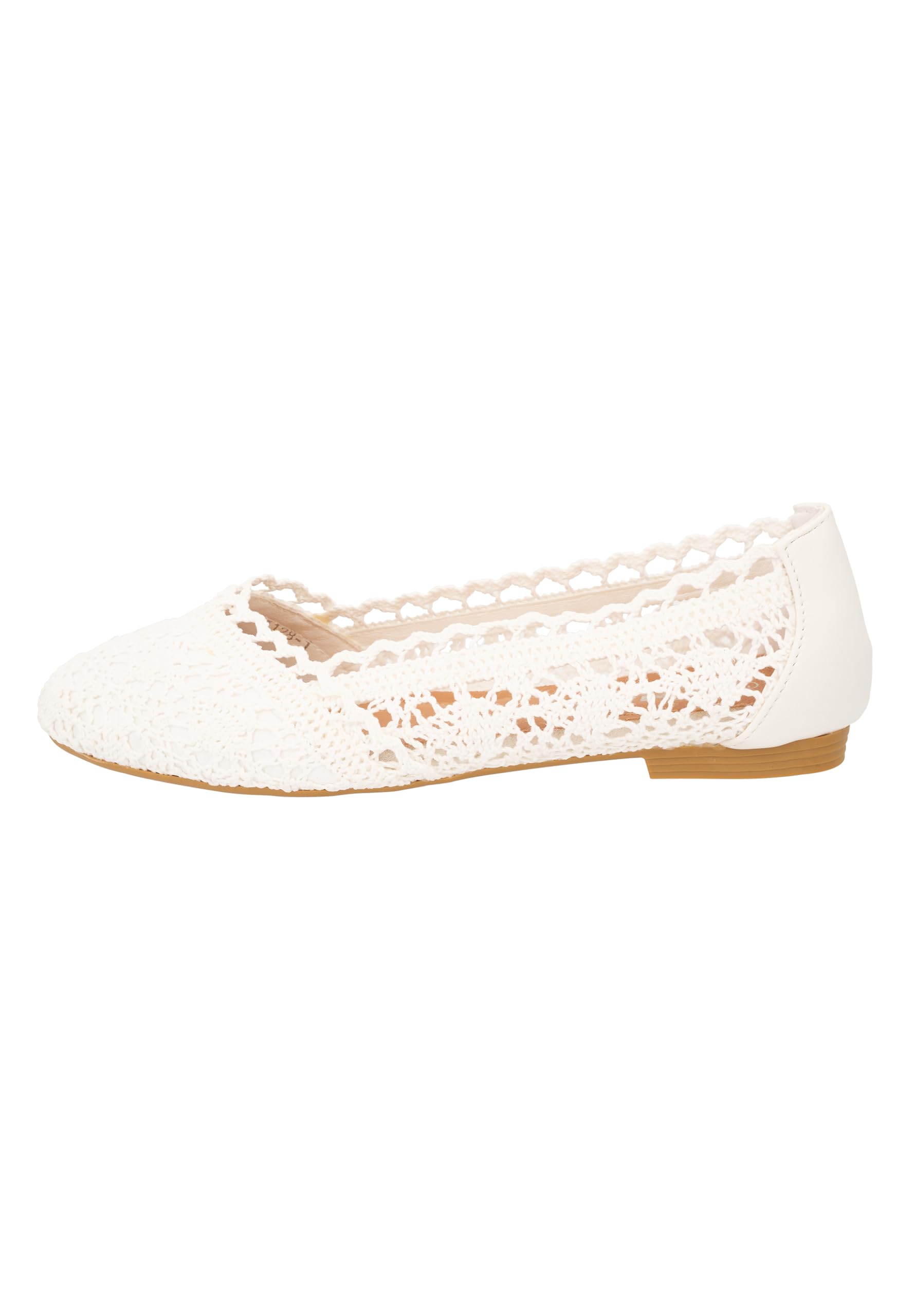 Elara Ballerines pour Femmes Slip-on Lace Chunkyrayan