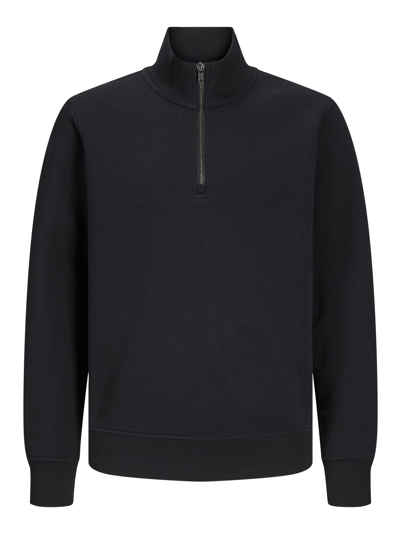 Jack & Jones Men's Black Jjebradley Sweat Half Zip Noos Jnr, 128