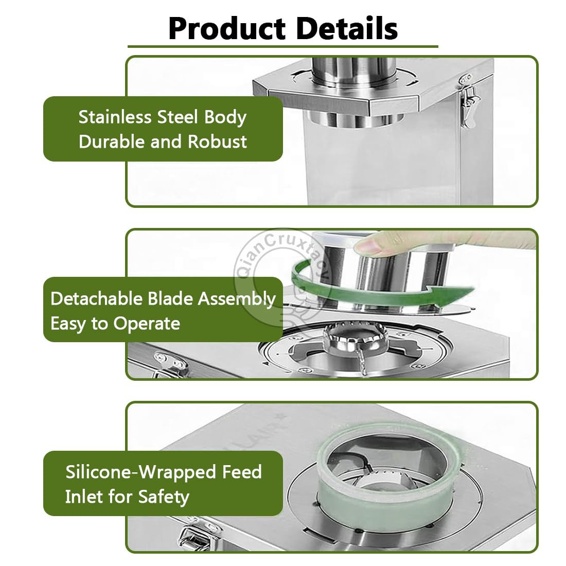 40W Macchina in Acciaio Inossidabile 3.5+4
