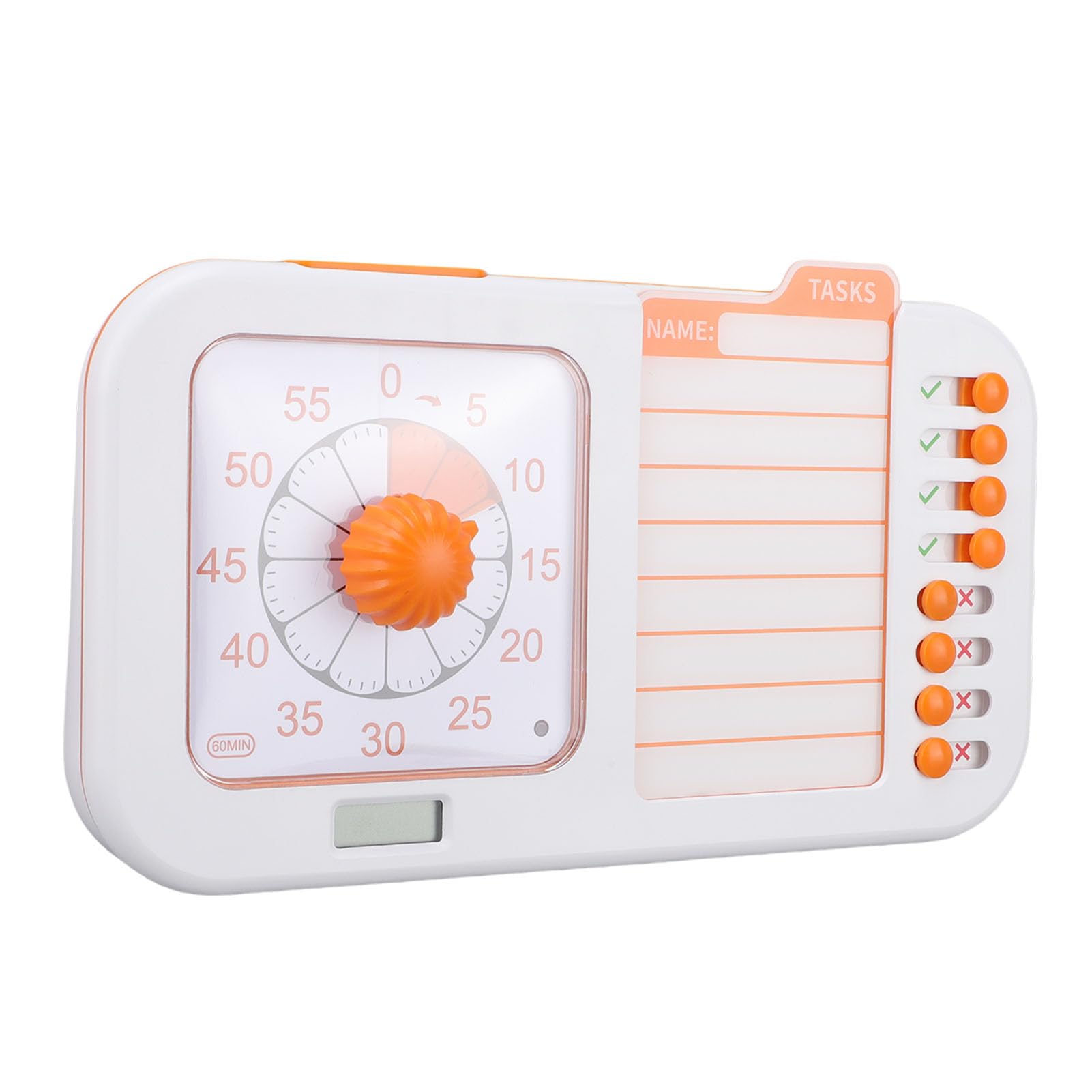 Fockety Temporizador Visual 3 en 1, Herramienta de Gestión del Tiempo Reutilizable, Planificador Visual, Temporizador de Tareas Visual con Tablero de Planificación para el Aula, el