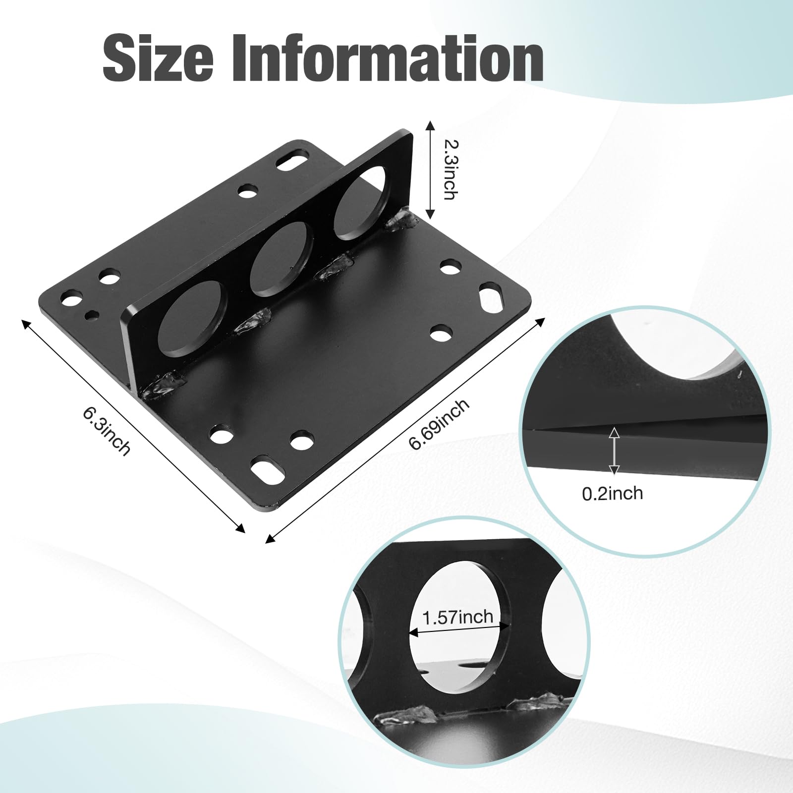 Supporto motore, piastra di sollevamento motore, piastra di sollevamento del motore, staffa di sollevamento del motore motore Carb Carburatore Paranco Sbc BBC adatto per Chevy Ford (nero)