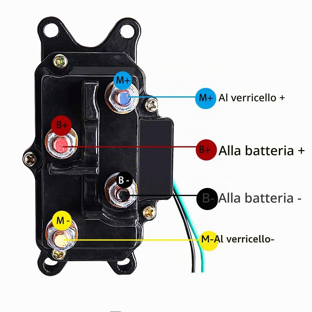 12V 250A Argano Solenoide Relè Contattore Per Veicoli ATV UTV 4x4