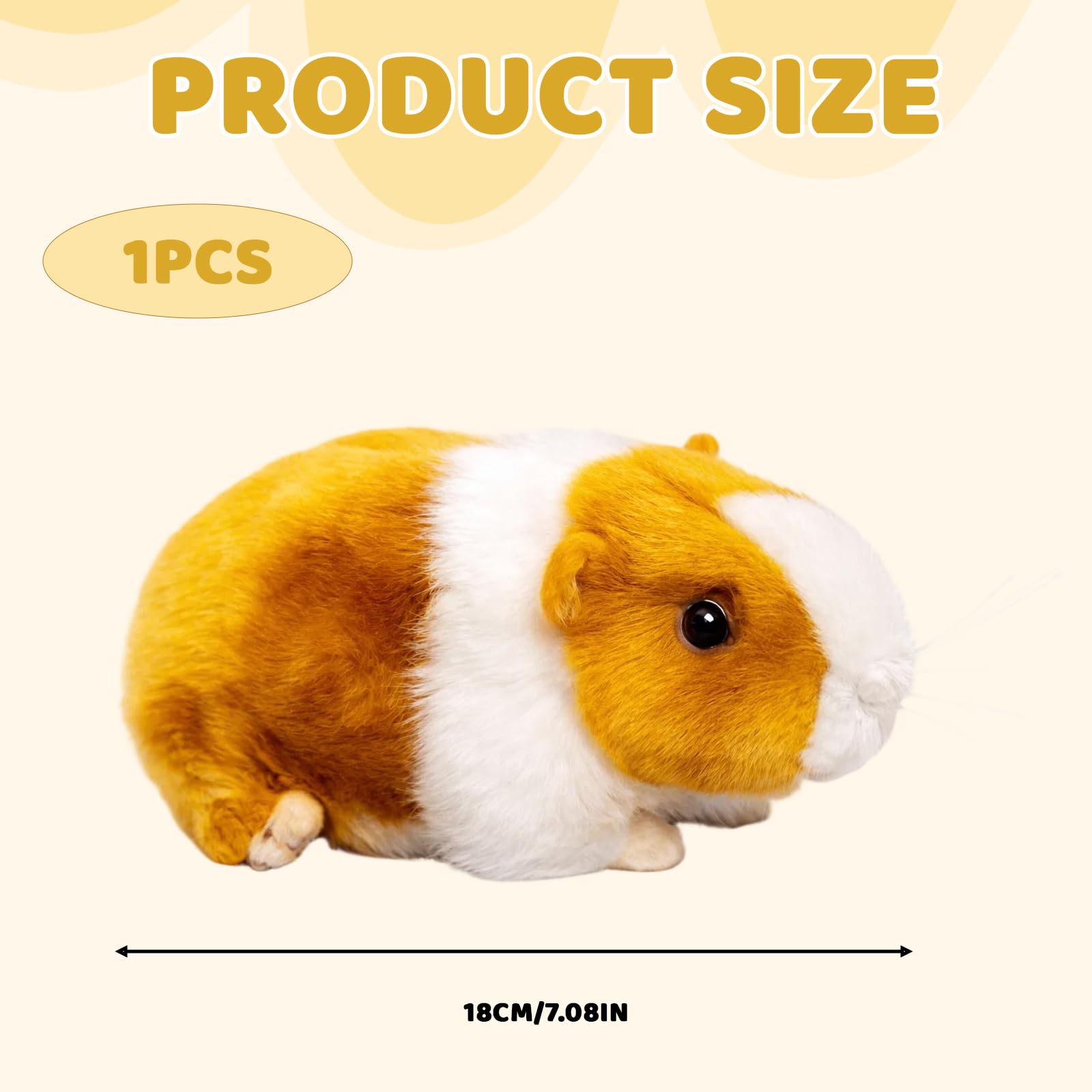 Cuddly Toy Guinea Pig Stuffed Animal, Soft Plush Guinea Pig Gifts - Image 2