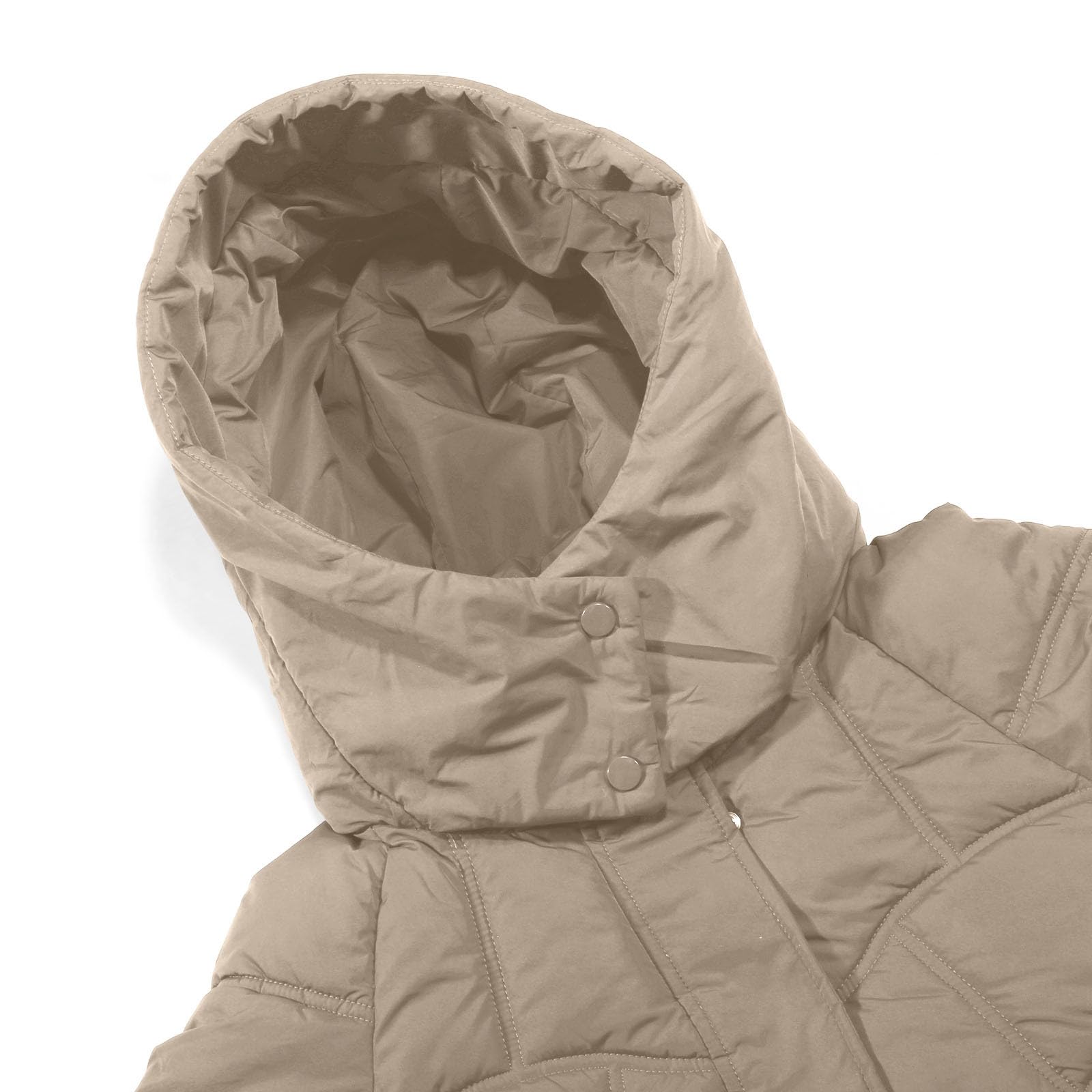 Genérico Chaquetas de invierno para mujer,Termica Parka Jacket ligero a prueba viento ligera color sólido con bolsillos acolchada en aspecto oversize nico Termica Plumíferos