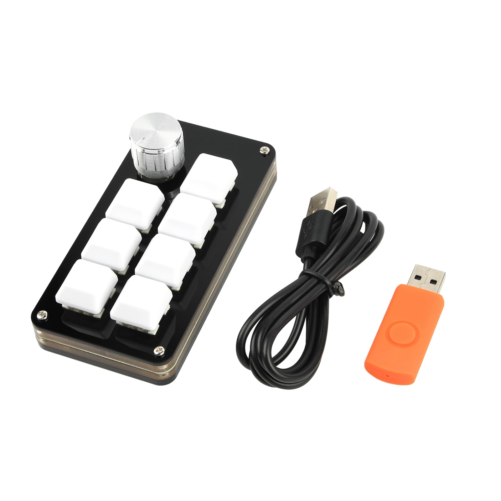 Mini clavier mécanique de jeu USB à 1 bouton programmable et rétroéclairage RVB pour PC