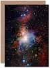 Wee Blue Coo Greetings Birthday Gift Space Infrared View Orion Nebula Sealed Greeting Card Plus Envelope Blank inside