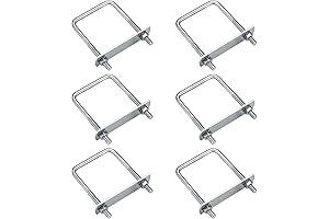 6 Pack 2" Wide 3.15" Long Stainless Steel U-Bolts, Perfect for Trailers, Boats, and More