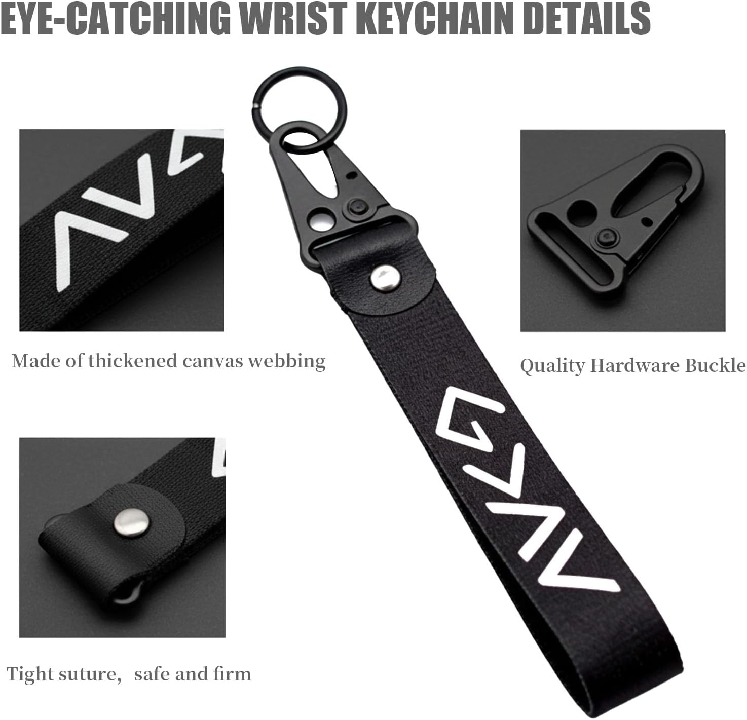 MDXMY Christian Wristlet Keychain with God Is Greater Bible Verse image 2