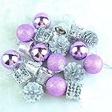 20PCS Christmas Tree Ball Bauble Hanging Xmas Party Ornament Decoration Pendants Home Decor