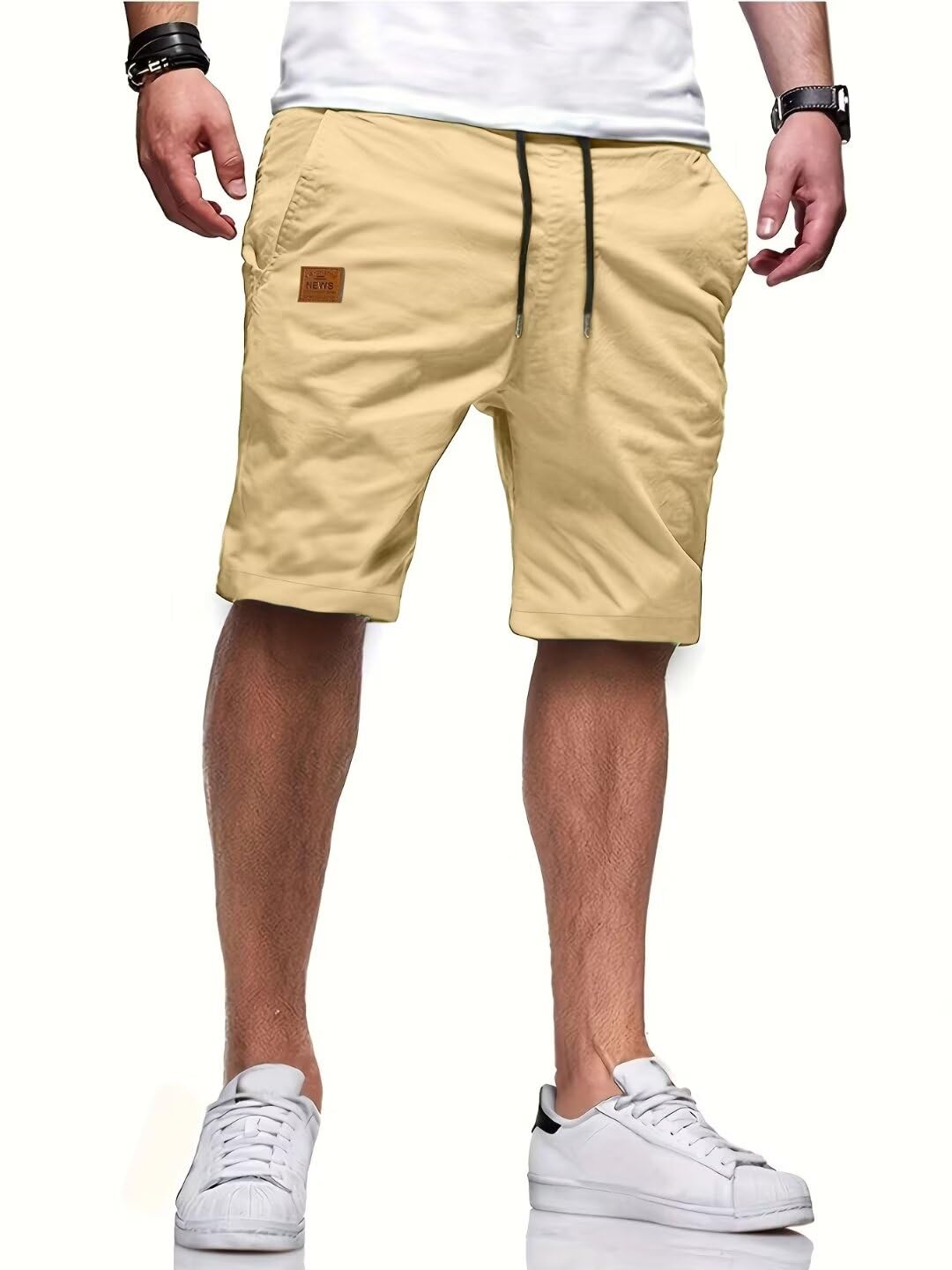 Tansozer Pantaloncini Uomo Estivi Casual Shorts con Tasche