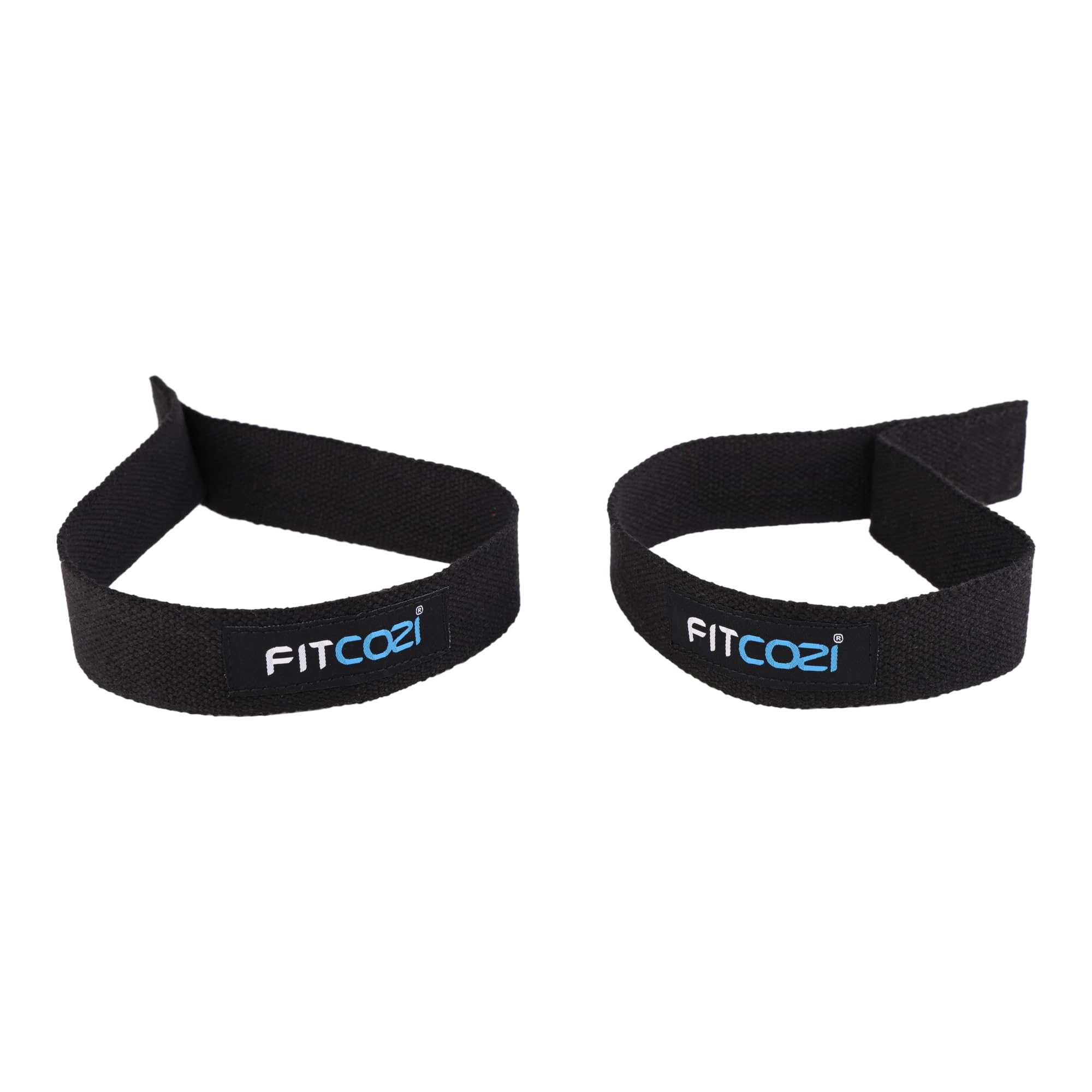 FITCOZI Olympic Lifting Straps for Weightlifting, Snatch, Clean, Powerlifting, Strongman, Deadlifts - Durable Cotton with Reinforced Stitching (Pair) 1