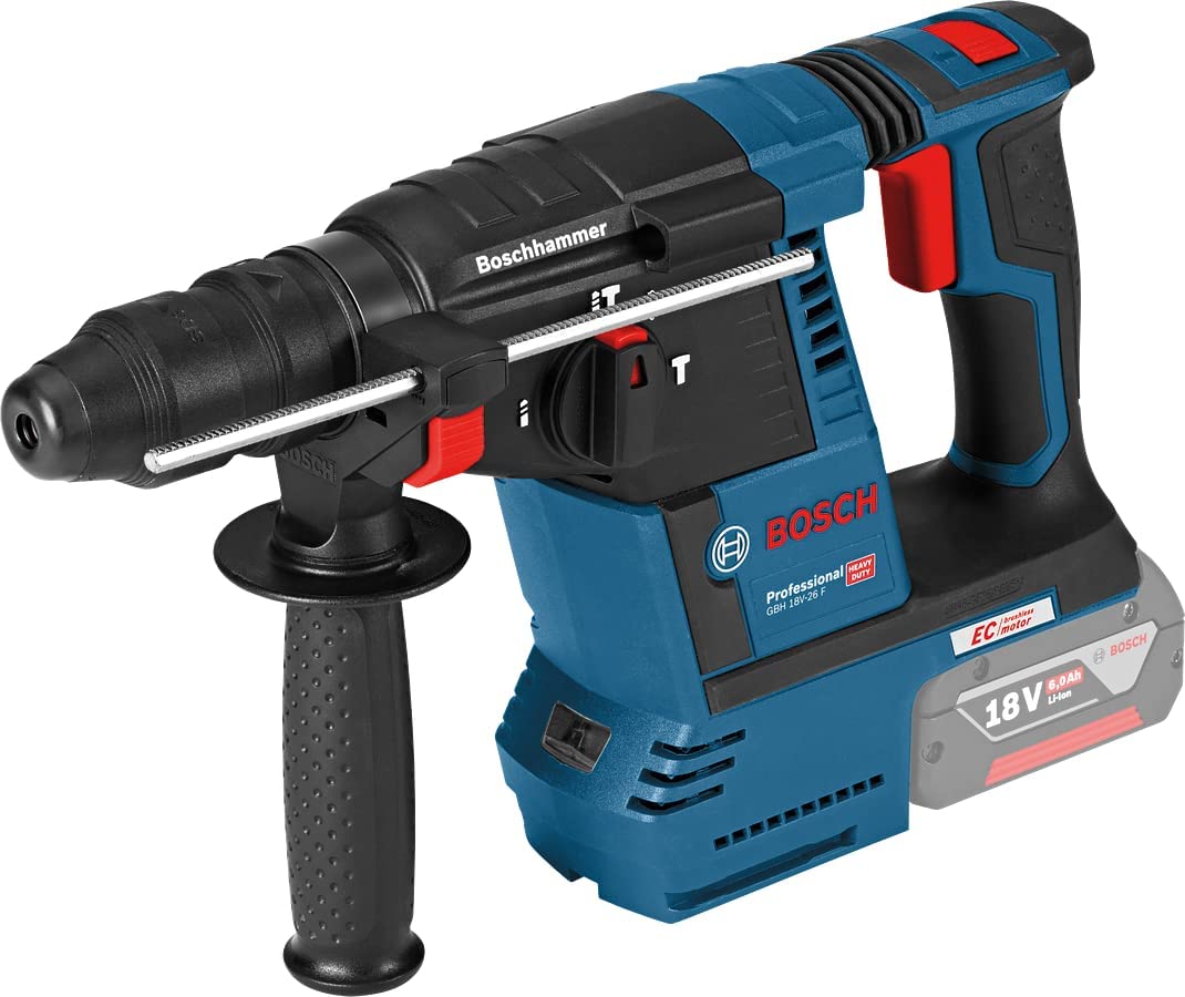Bosch Professional 18V System Martello perfor.a batteria GBH 18V-26 F e lampada a batt GLI VariLED (incl. 2 GBA 18V 4.0Ah,GAL 18V-40, bocc. prof., mandr.autoser., valigetta) - Amazon Exclusive Set