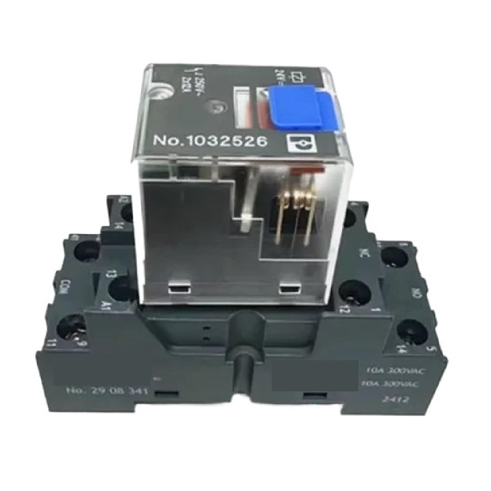 Relais 24VDC haute précision DCV24 8PIN avec socle stable NO.1032526