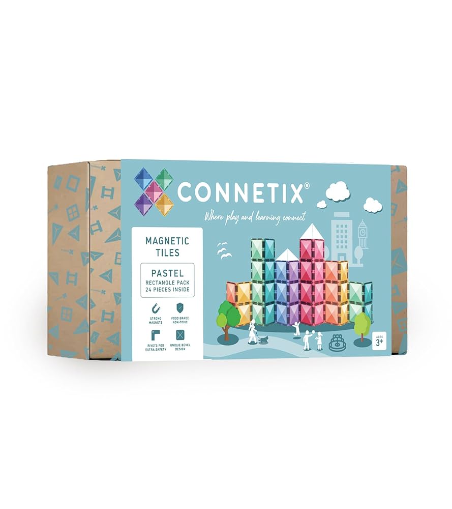 Amazon.com: CONNETIX Pastel Rectangle Pack, 24 Pieces : Toys