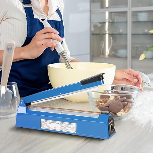 Miniatura 3 de Sellador térmico de impulso de 12 pulgadas, sellador de bolsas de impulso yeler manual de bolsas de polietileno para bolsas de plástico, bolsas de