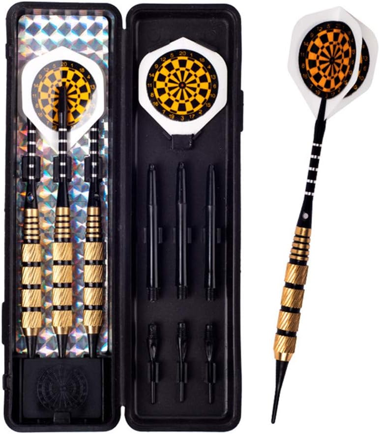 HDXLI Darts,Soft Tip Darts,Electronic Dart Suit,3Pcs/Set Professional 18G Soft Dart Needle Darts Toy Set Electronic Darts Box Kit Ped Dart Flights Wing