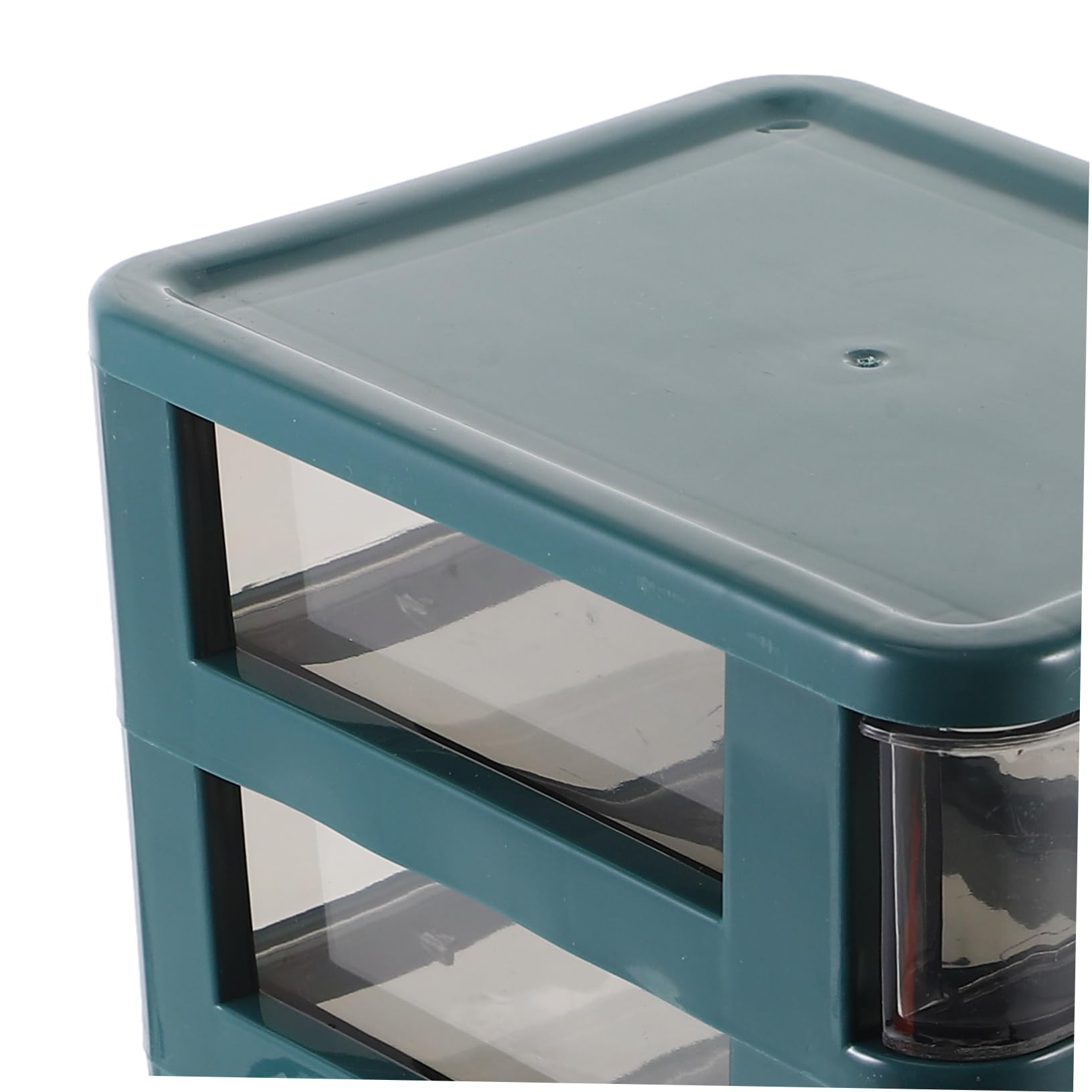 Caja Organizadora de Escritorio en Pp Verde de 5 Niveles Resistente y Ahorra Espacio para Almacenamiento de Cosméticos y Papelería