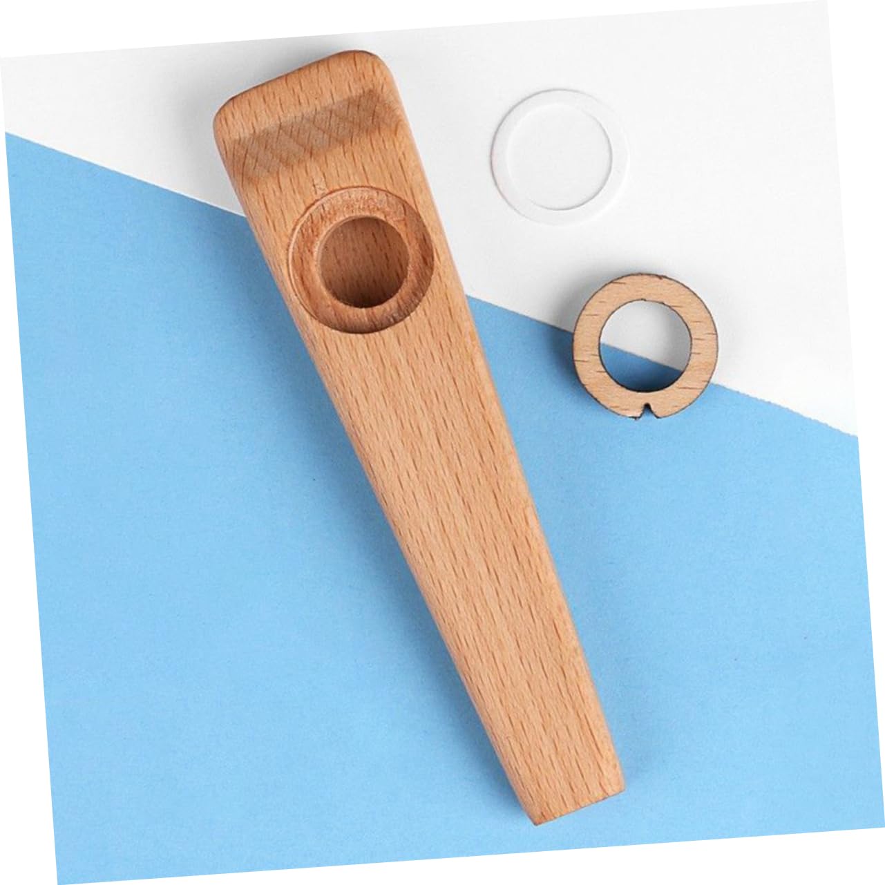 HANABASS Kit de Kazoo de Madera para Principiantes Instrumento Musical Portátil para Acompañamiento de Guitarra Ukelele y Violín Accesorio Duradero y Ligero para Rendimiento Musical