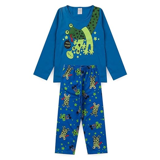 Pijama Infantil Menino Longo Sapinho Brilha No Escuro