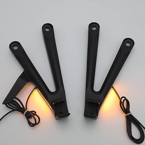 Vista 41 de HTTMT - (Luz LED de señal de giro) Soporte para reposapiés trasero plateado compatible con 05-06 Hond CBR600RR [P/N: MT390-011A-SR]