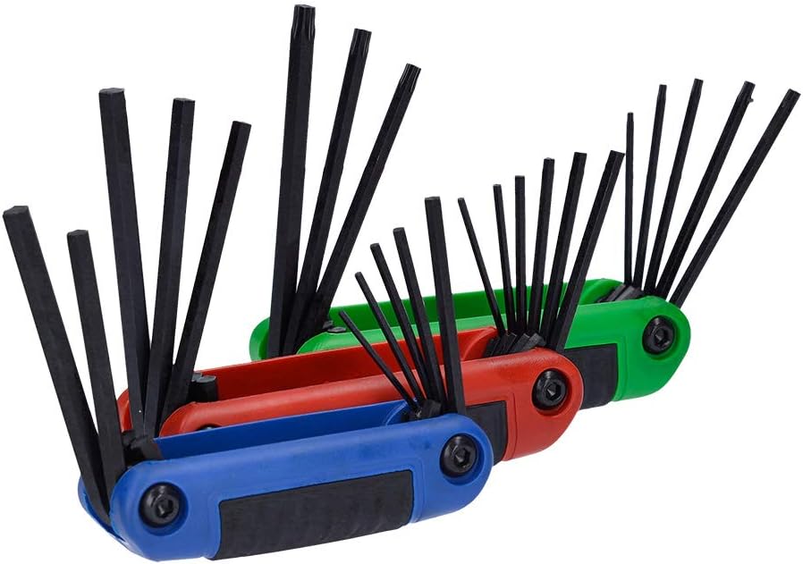Urrea 49824 Folding Hex Key 3 Case Set
