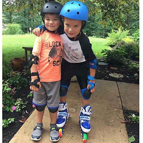 JIFAR Adjustable Helmet for Youth Kids Toddler Boys Girls,Protective Gear with Elbow Knee Wrist Pads for Multi-Sports Skateboarding Bike Riding Hiking Scooter Inline skatings Longboard Roller Skate