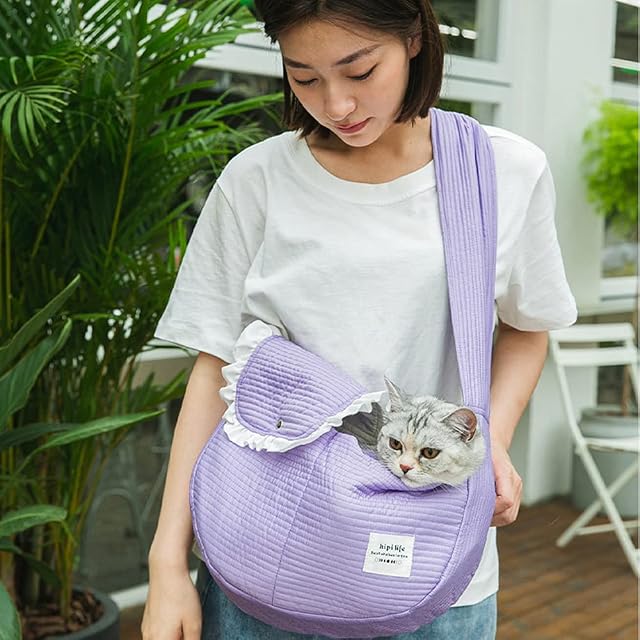 Meng Bolso De Hombro para Mascotas Manos Libres Mochila para Perros Transpirable Mochila para Gatos Bolsa…