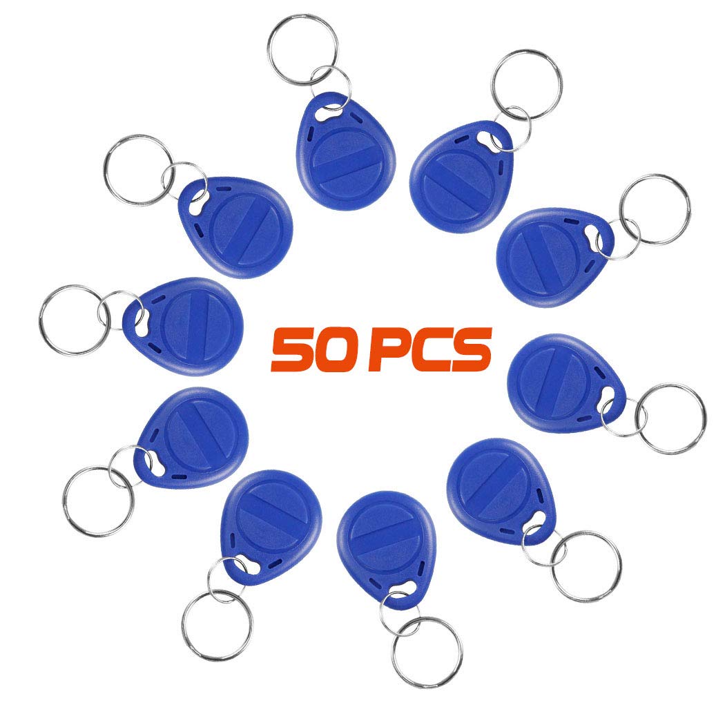 YAVIS 50 Piezas Llaveros RFID T5577 EM4305 Tarjetas Copiadora 125KHz Control de Acceso