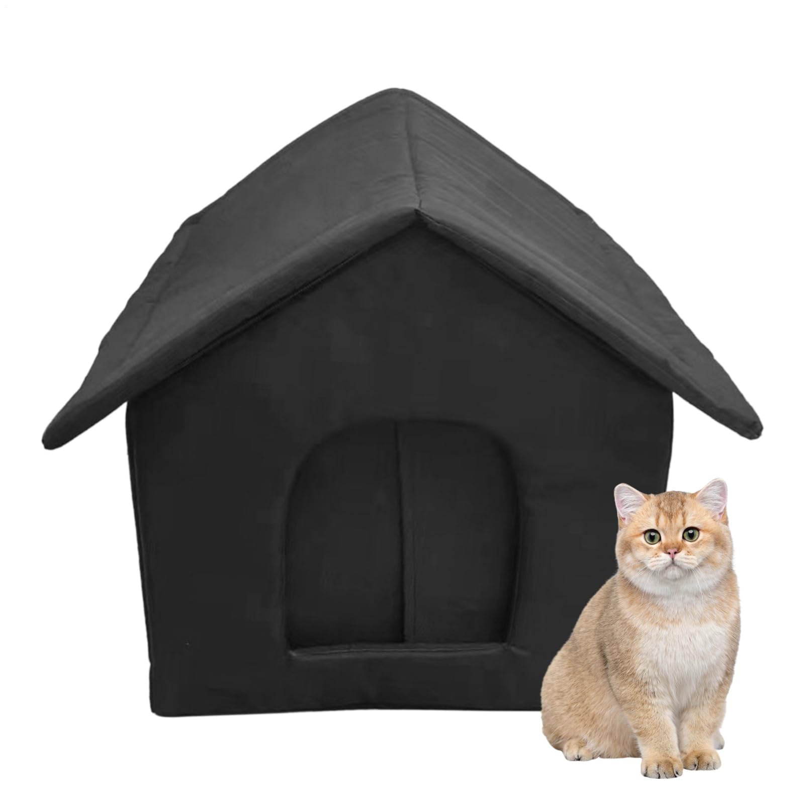 Abri pour chat errant à installer dans le jardin en hiver