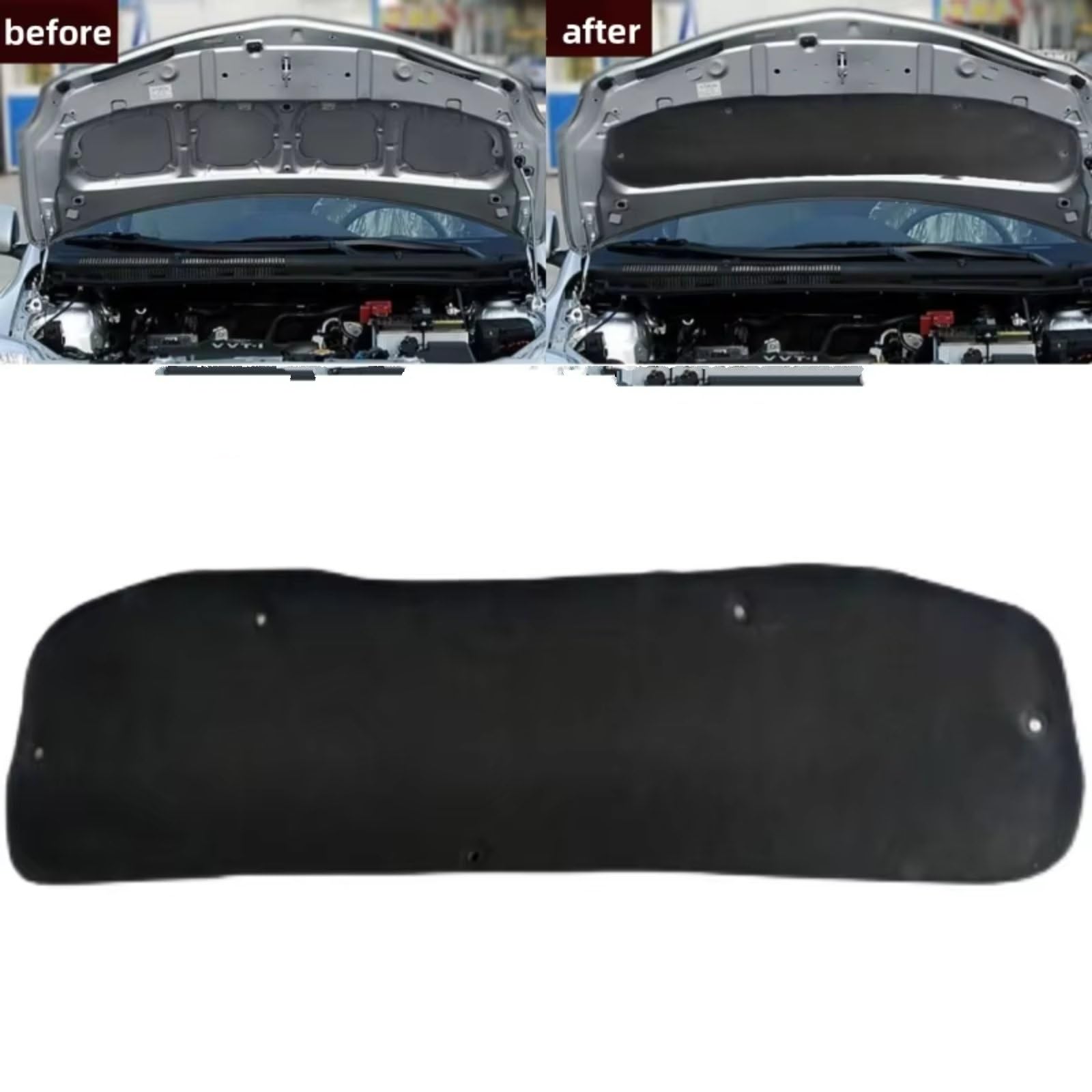 Dämmung Haube Auto Motor Schallschutz Baumwolle Schnalle Sound Wärmedämmung Matte Kompatibel Mit Toyota Für Vios 2008 2009 2010 2011 2012 2013