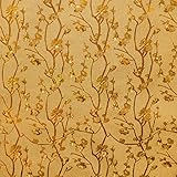 Photo Gallery dundee deco az-g024a - carta da parati autoadesiva rimovibile con motivo floreale glitterato, colore oro, giallo senape, con fiori verdi su buccia di vite, rotolo di 5,5 x 45 cm, 2,5 m x 45 cm Photo Gallery dundee deco az-g024a - carta da parati autoadesiva rimovibile con motivo floreale glitterato, colore oro, giallo senape, con fiori verdi su buccia di vite, rotolo di 5,5 x 45 cm, 2,5 m x 45 cm