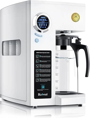 Bluevua RO100ROPOT-UV Reverse Osmosis System Countertop Water Filter - 6