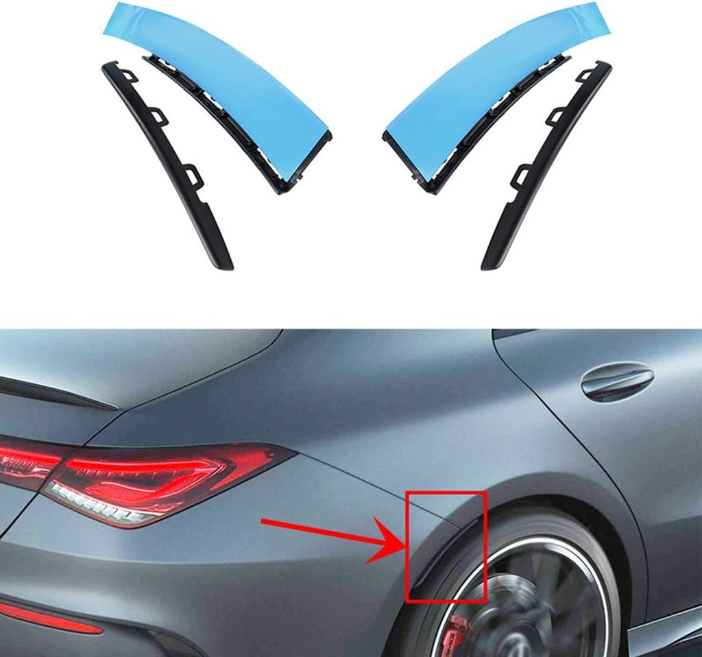 New Protective Rear Wheel Add-On Compatible With Mercedes Benz CLA C118 2019-2021 CLA180 CLA200 CLA220 CLA250 (One Set)