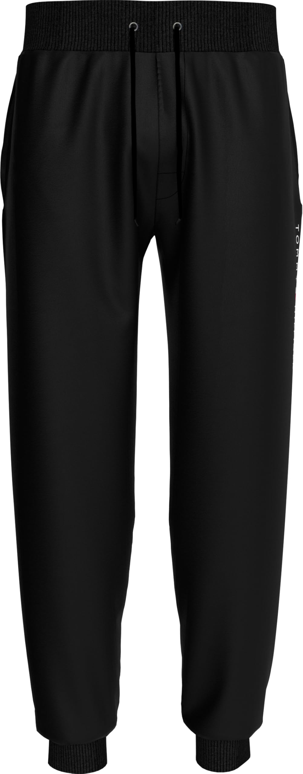 Tommy Hilfiger Men’s Jogging Bottoms with Drawstring, Black (Black), XXL