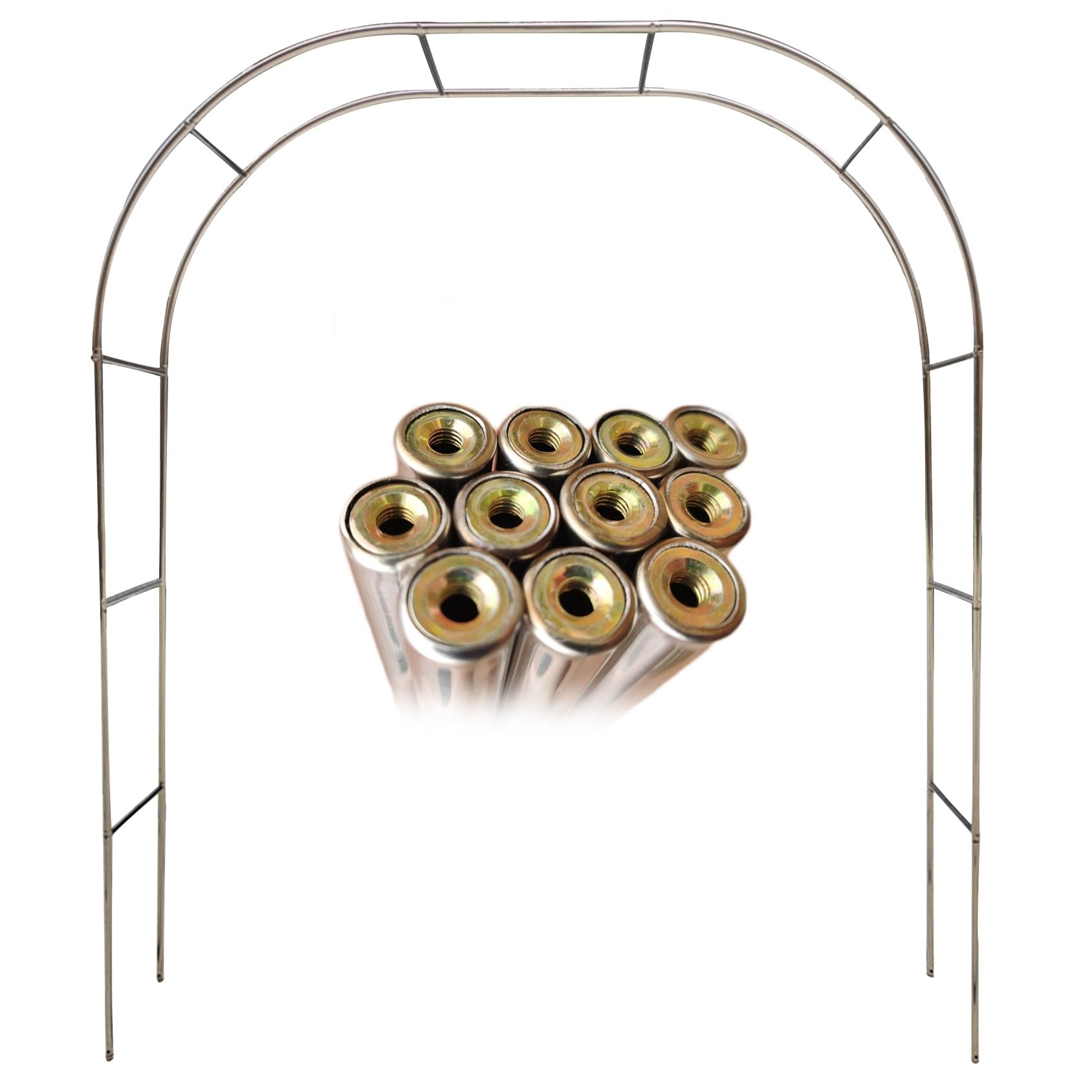 Arche de jardin en acier inoxydable haut de gamme réglable 2,2x2,4m