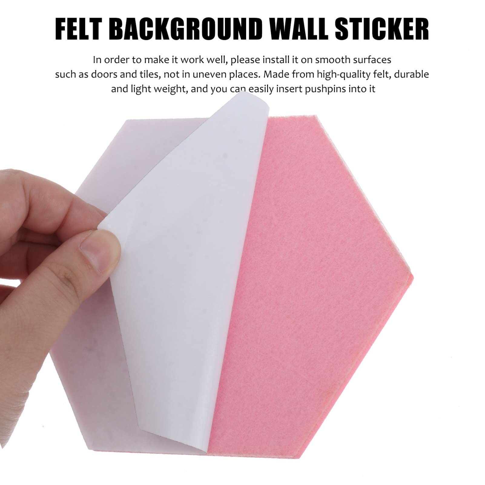 PartyKindom 12stücke Hexagon Filz Pinnwand Selbstklebende Wanddekoration Für Fotos Notizen Und Kunstwerke Installieren Farbenfroh Für Büro Und Zuhause