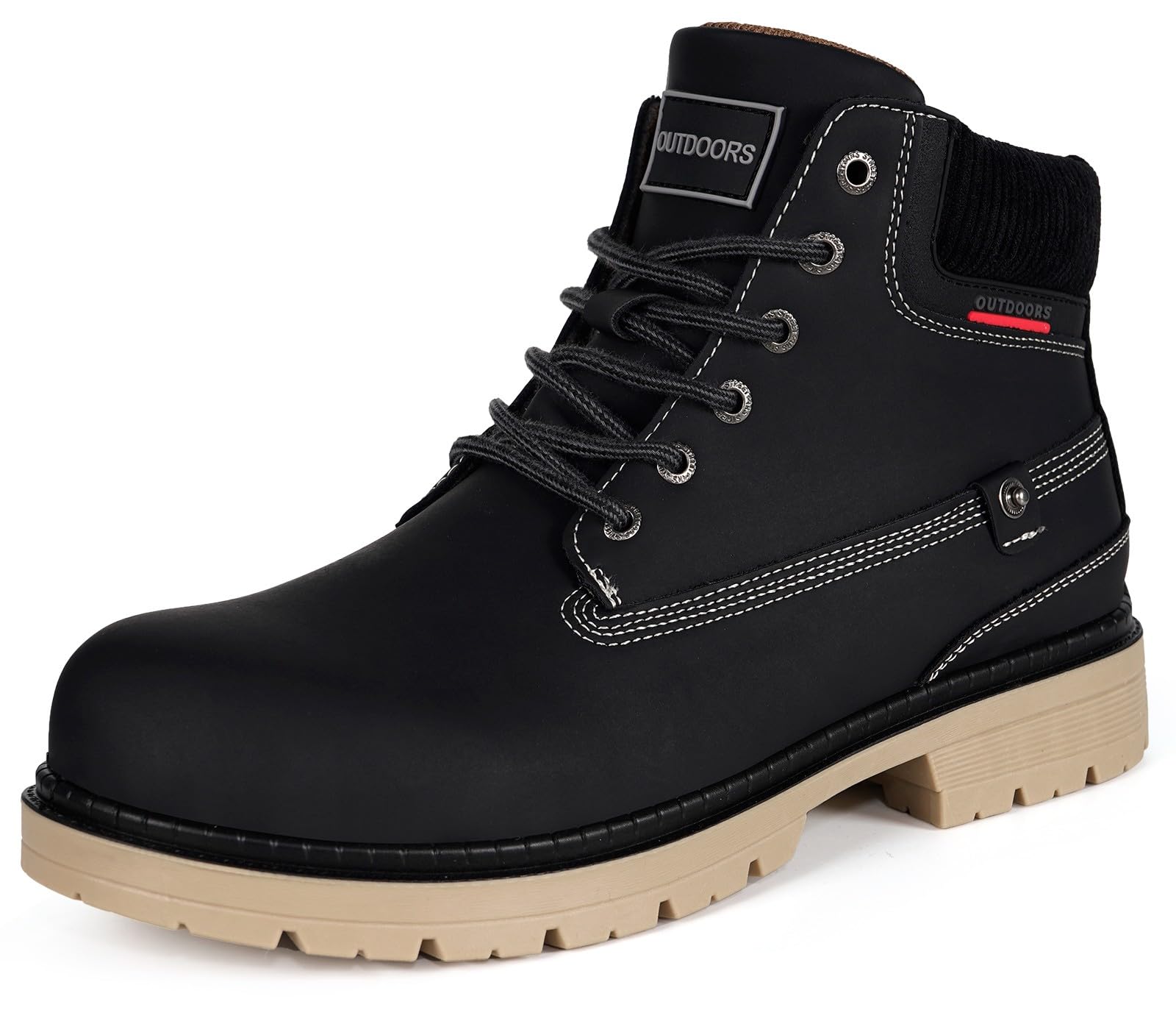 Stivali Uomo Donna Inverno Scarpe da Neve Caldi Snow Boots Impermeabili Stivaletti Pelliccia Stringate Outdoor
