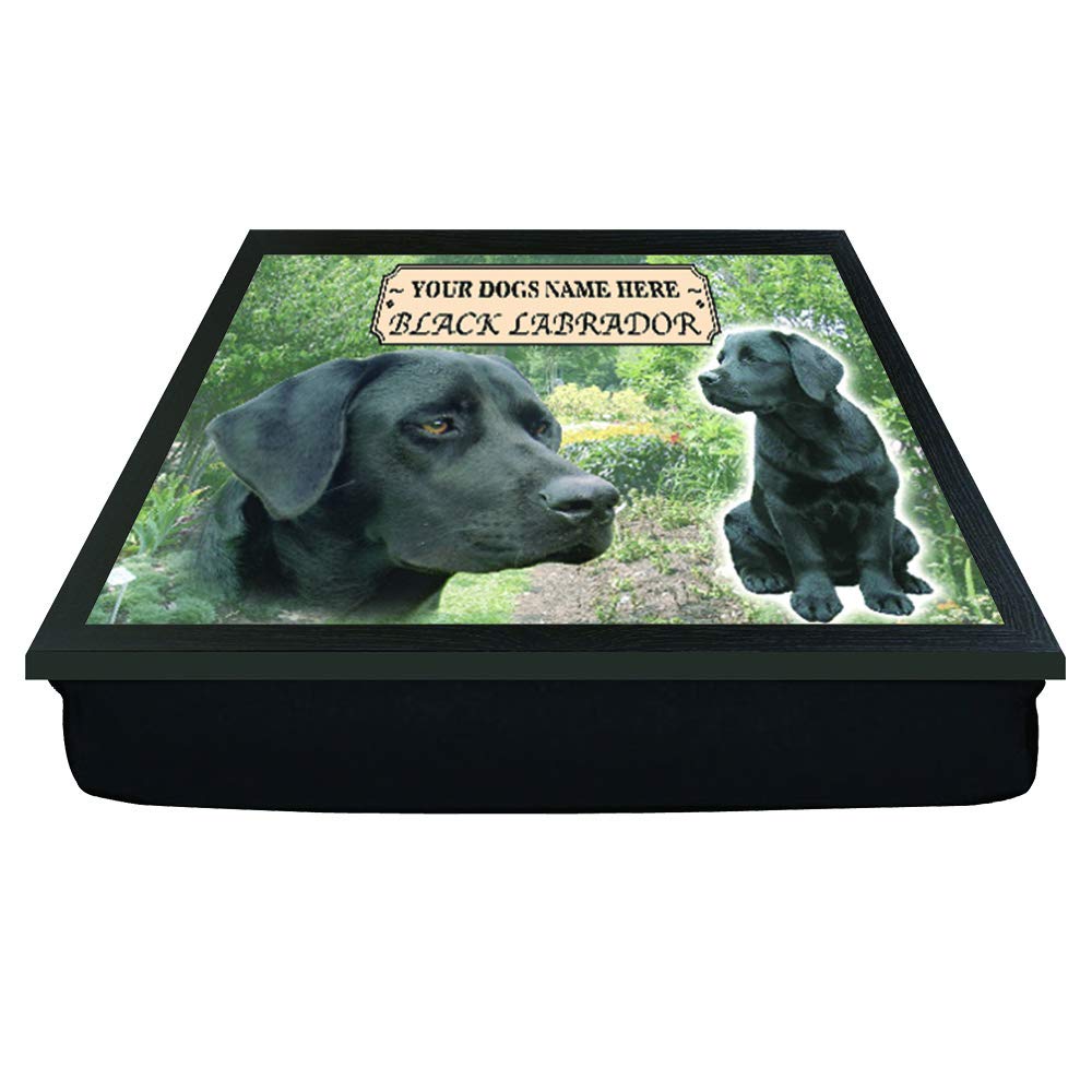 Personalised Gift Products Black Labrador Personalised Dog Breed Gift Lap Tray