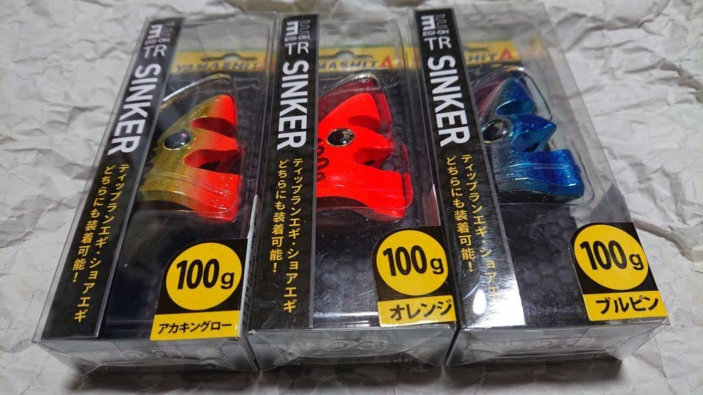 Amazon | ヤマシタ エギ王 TRシンカー 100g 3個セット アカキングロー